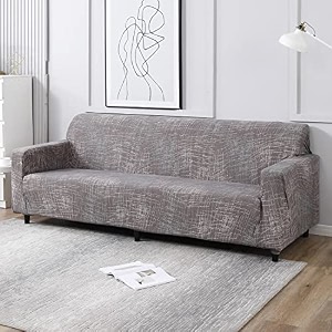 hokipo sofa cover 1 seater fully covered brown