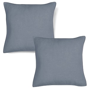 hokipo chenille cushion cover 18x18 in for sofa set of 2 bluish grey