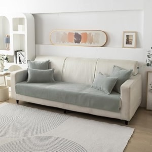 hokipo premium chenille anti slip sofa seat mat for 2 seater grey ar-5147-gry