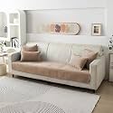 HOKIPO Premium Chenille Anti Slip 3 Seater Sofa Mat, Sand Brown (AR-5148-SBR)