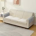 HOKIPO Premium Chenille Sofa Armrest Cover, Pack of 2, Light Grey (AR-5281-LGRY*2)
