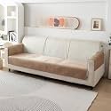 HOKIPO Premium Chenille Sofa Armrest Cover, Pack of 2, Sand Brown (AR-5281-SBR*2)