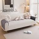 HOKIPO Frilora Sofa Armrest Cover, 1 Pair, Porpoise Grey