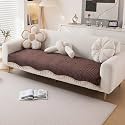 HOKIPO Frilora Sofa Cover Mat 170 cm, Rich Chocolate