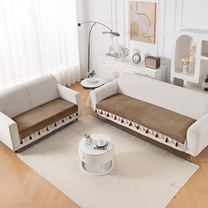 HOKIPO Premium Holland Velvet Sofa Cover Mat