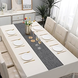 hokipo pvc table runner for dining table 30x135 cm ar4168 blue
