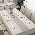 HOKIPO PVC Table Runner for Dining Table, 30x135 cm, AR4168 Blue