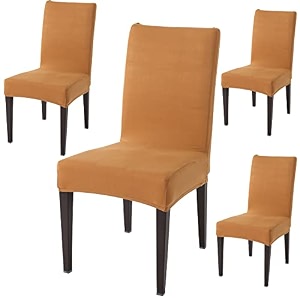 hokipo stretchable dining table chair cover set of 4 seat protector slipcovers ar-4075-d104