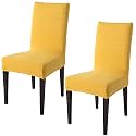 HOKIPO 2 Elastic Dining Chair Cover Protector Seat Slipcovers (AR-4075-D3*2)