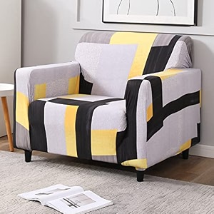 hokipo stretchable elastic couch cover 1 seater ar-4099-s2