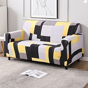 hokipo stretchable elastic couch cover 2 seater ar-4100-s2