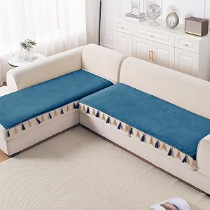 HOKIPO Tassel Tone Holland Velvet Sofa Cover