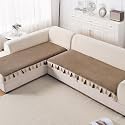 HOKIPO Tassel Tone Sofa Cover L Shape