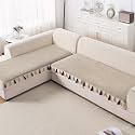 HOKIPO Tassel Tone Sofa Cover L Shape