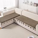 HOKIPO Tassel Tone Sofa Cover L Shape