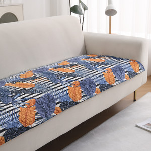 HOKiPO Velvet 150 cm Sofa Floral Cover