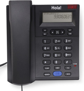 hola tf-610 corded phone corded landline phone black 1
