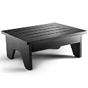 HOLANA 6.5" Wooden Step Stool for Adults, Pre-Assembled, 300LBS (Black)