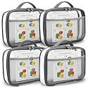 Toy Storage Organizer Clear 4 Pack Building Bricks Blocks Bag with Zipper
