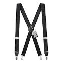 Hold'Em 100% Silk Suspenders for Men Clip End Dress Tuxedo Suspender Made in USA
