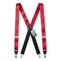 Hold'Em 100% Silk Suspenders for Men Clip End Dress Tuxedo Suspender Made in USA
