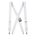 Hold'Em 100% Silk Suspenders for Men Clip End Dress Tuxedo Suspender Made in USA
