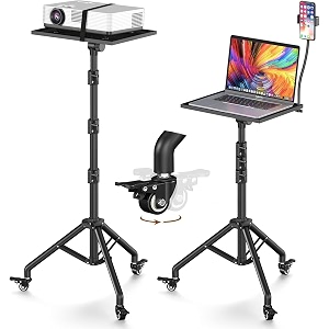 hold up projector stand tripod with wheels laptop tripod stand rolling projector stand adjustable height 31 to 56 projector tripod stand for office amp home