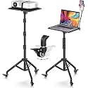 HOLD UP Projector Stand Tripod with Wheels, Laptop Tripod Stand Rolling, Projector Stand Adjustable Height 31 to 56 Projector Tripod Stand for Office & Home
