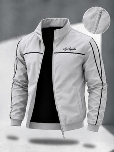 HOLDIT Men Striped Bomber Jacket