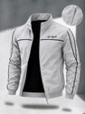 HOLDIT Men Striped Bomber Jacket