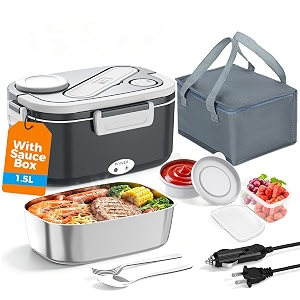 HOLDRUBY Electric Heated Lunch Boxes Adults 100W