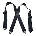 Hold-Up Airport Friendly No-Buzz Suspenders with Composite Gripper Clasps