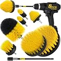 Holikme 8Piece Drill Brush Attachment Set - Power Scrubber Cleaning Kit