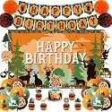 Holkcog Hunting Birthday Decorations, Hunting Deer Party Decorations