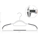 Plastic Hangers Heavy Duty Clothes Hangers with Non-Slip Pads Space Saving 0.2" Thickness Super Lightweight Organizer Clothes Hanger for Wardrobe,Multi Purpose Use for Clothing Hanging (70)