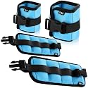 Hollowfly 2 Pairs Ankle Wrist Weights for Exercise