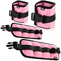 Hollowfly 2 Pairs Ankle Wrist Weights for Exercise