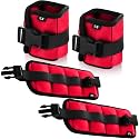 Hollowfly 2 Pairs Ankle Wrist Weights for Exercise