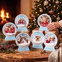 Hollowfly 30 Set Snow Globe Picture Frame DIY Craft Christmas, Snowflake