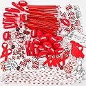 Hollowfly 400 Pcs Red Ribbon Week Party Favors for Charity Events
