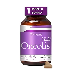 holo zeroharm holooncolis  holistic cancer care tablets  all-natural  100 water soluble curcumin and plant-based ingredients  anti-inflammation anti-depression 60 vegetarian tablets