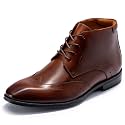Holy dove Men's Leather Wingtip Brogue Dress Boots Formal Oxford Boot