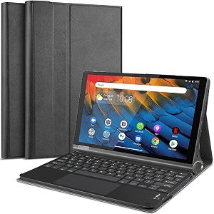hom detachable wireless bluetooth keyboard with trackpadtouchpad tablet cover case for lenovo yoga smart tab with the google assistant 101 inch yt-x705x amp yt-x705f tablet