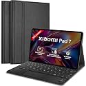 HOM Tri Fold Wireless Bluetooth Keyboard with Trackpad/Touchpad Tablet Cover Case for Xiaomi Mi Pad 7 11.2 inch