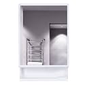 New Look Bathroom Organiser | Bathroom Mirror Cabinet | 6 Shelves Bathroom Cabinet | Mirror for Bathroom | Wall Mounted Washroom Organizer | Washbasin Cabinet Mirror cabinet for Bathroom White