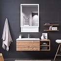 Plastic Bathroom Mirror Corner Cabinet with Storage Shelf for Bedroom, Kitchen &amp; Living Room - Versatile Bathroom Accessories for Storage with 6 Shelves - New Look Design in Elegant White