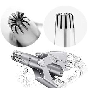 homaxa manual nose ear hair trimmer no batteries required- portable stainless steel nose hair remover for men amp womenprofessional manual washing vibrissa razor nasal shaver