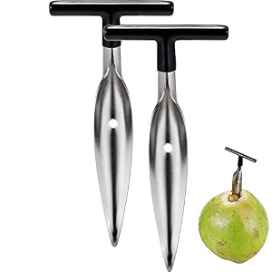 homaxa stainless steel coconut opener tool coconut driller coconut machine coconut opener knife coconut water opener - pack- 2