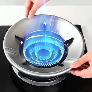 gas saver burner stand - pack of 2  silver chula burner jali ring with 4-leg heavy-duty support for indian gas stoves  windproof energy-efficient heat-resistant  ideal for kitchen use