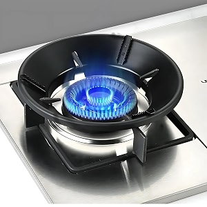 gas saver burner stand - pack of 2  black chula burner jali ring with 4-leg heavy-duty support for indian gas stoves  windproof energy-efficient heat-resistant  ideal for home kitchen use